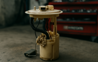 a fuel pump assembly removed from a Fiat Panda fuel tank