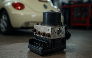 Bosch 9.0 ABS pump unit removed from a Volkswagen Beetle 2