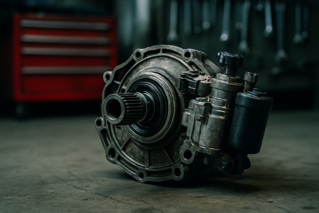 Haldex Gen IV multi-plate clutch unit removed from a Volkswagen Golf R