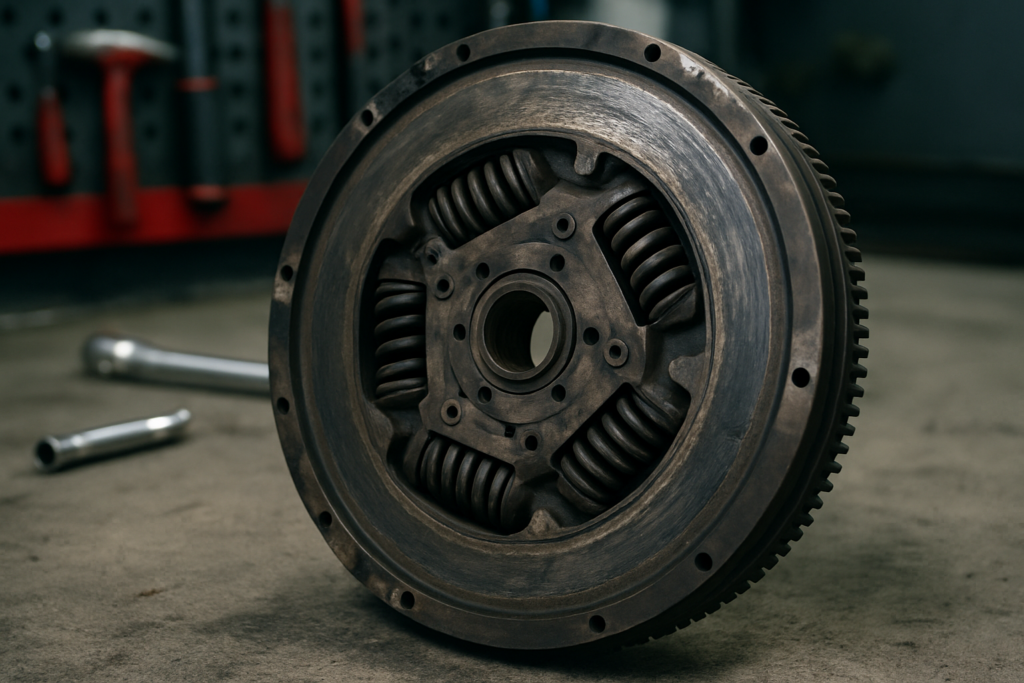 dual mass flywheel (DMF) removed from a Volkswagen Amarok