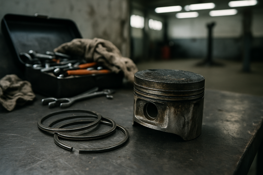 Consommation huile Audi A4 A5 TFSI 2.0 segments pistons usés atelier
