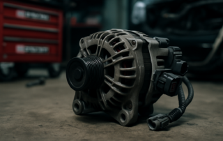 Valeo TG17C030 alternator removed from a Renault Trafic III engine bay